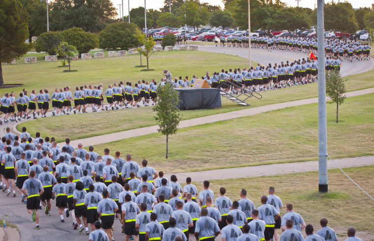 Fort Hood soldiers celebrate Army's 238th birthday with esprit de corps run